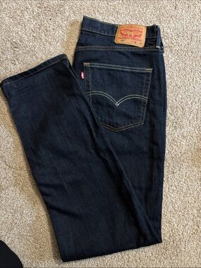 Levi's Men's Dark Indigo Straight Jeans